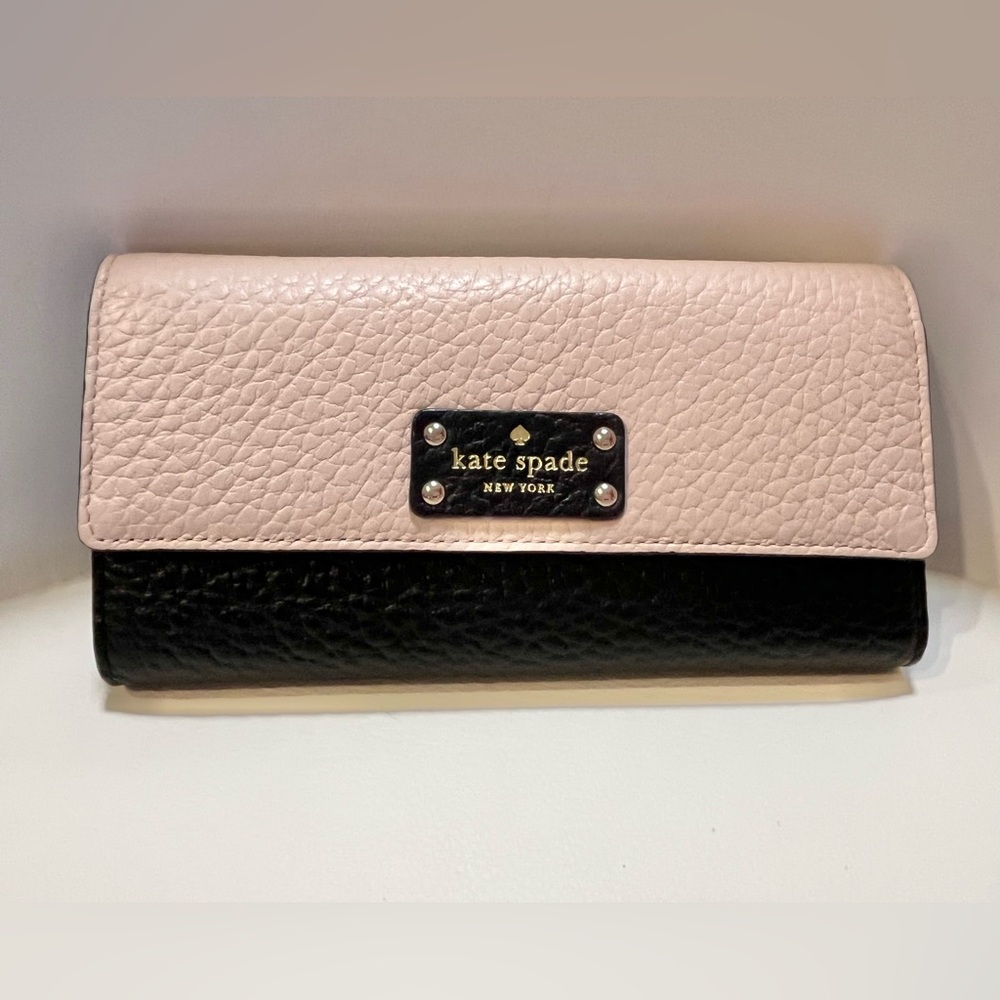Kate Spade Blush Pink and Black Wallet